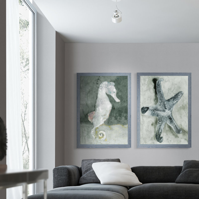Aquatique I par Vincent Van Gogh - reproduction d'art encadrée, H 20 po x l 16 po x P 1,25 po, Toile avec cadre gris