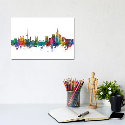 Vilnius, Lithuania Skyline by Michael Tompsett - Wrapped Canvas Gallery-Wrapped Canvas Giclée
