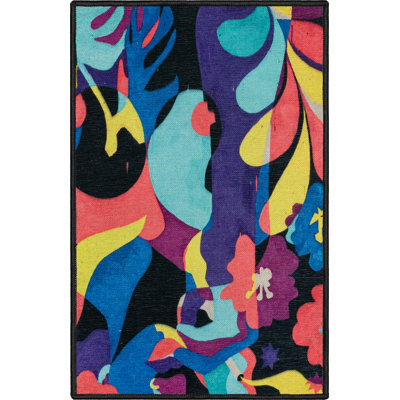 Tapis multicolore Well Woven x Misha Tyutyunik, collection The Sunday Jungle Collection A Room with a View