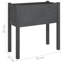Latitude Run® Garden Planter White 27.6"X12.2"X27.6" Solid Wood Pine-91895594-91895595