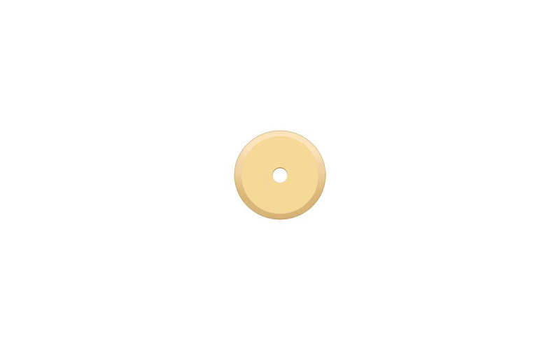 Metal Knob Backplate, PVD Polished Brass