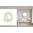 Hesiodos Modern Round Mirror with Geometric Layered Iron Frame, Metal and Glass Wall Decor Accent for Contemporary Interiors-580341138
