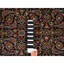 Tapis noué à la main 5 pi 1 po x 7 pi 1 po bleu en laine Herrita 21FA7C13F8C343298FC660A69BC44899