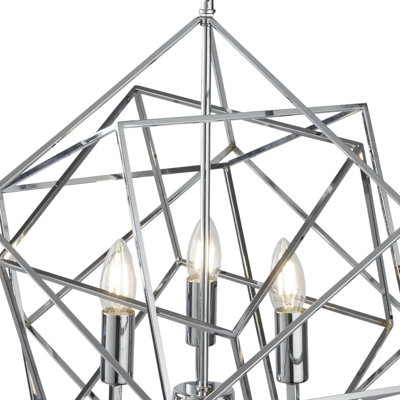 Lesley 3-Light Geometric Chandelier