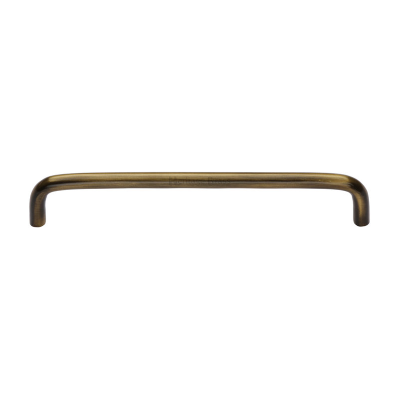 Heritage Brass Heritage Cabinet Pull Wire Design, 16cm L x  0.8cm W, Antique Brass