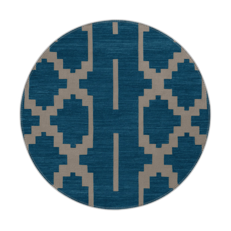Tapis vert intérieur et extérieur Trellis, Rond 5 pi
