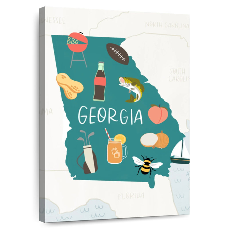 Georgia Icons, 48" H x 32" W