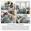 Ensemble d'édredon en duvet synthétique Vintage Garden-941424091-941424090