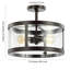 Pinkney Glass Semi Flush Mount-589486593