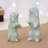 Red Barrel Studio® Handmade Playful Friends Celadon Ceramic Figurines (Pair)