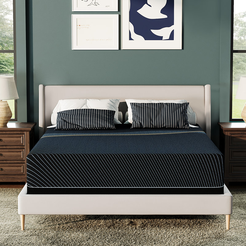 Matelas 12 po en mousse à mémoire de forme avec housse amovible, Grand lit, 12"