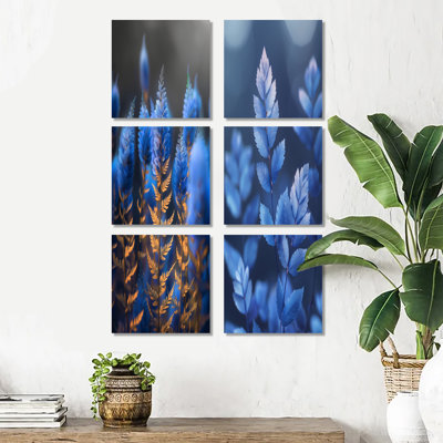 Figurines murales monochromes bleues, Ethereal Dream