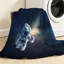Jeté en molleton transparent ultra doux, imprimé de planètes de beauté espace lointain-130070321