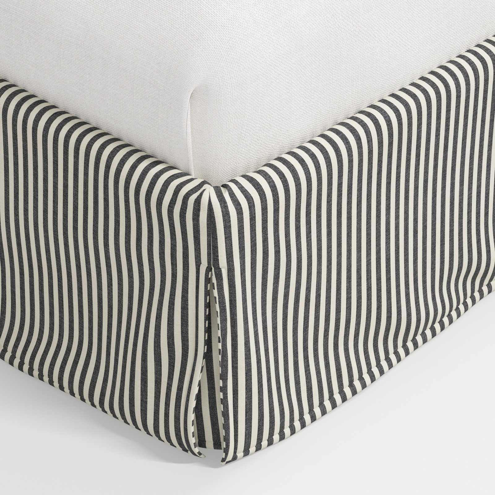 Stoffer Home x Cloth & Co. Maura Bed, Jane Stripe Carbon, Full