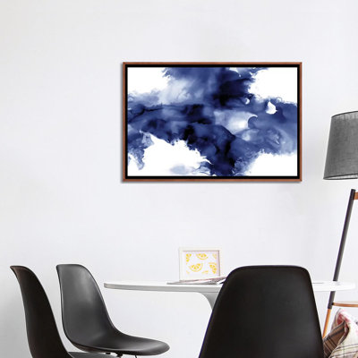 «Derive in indigo I» par Daniela Hudson - reproduction d'art