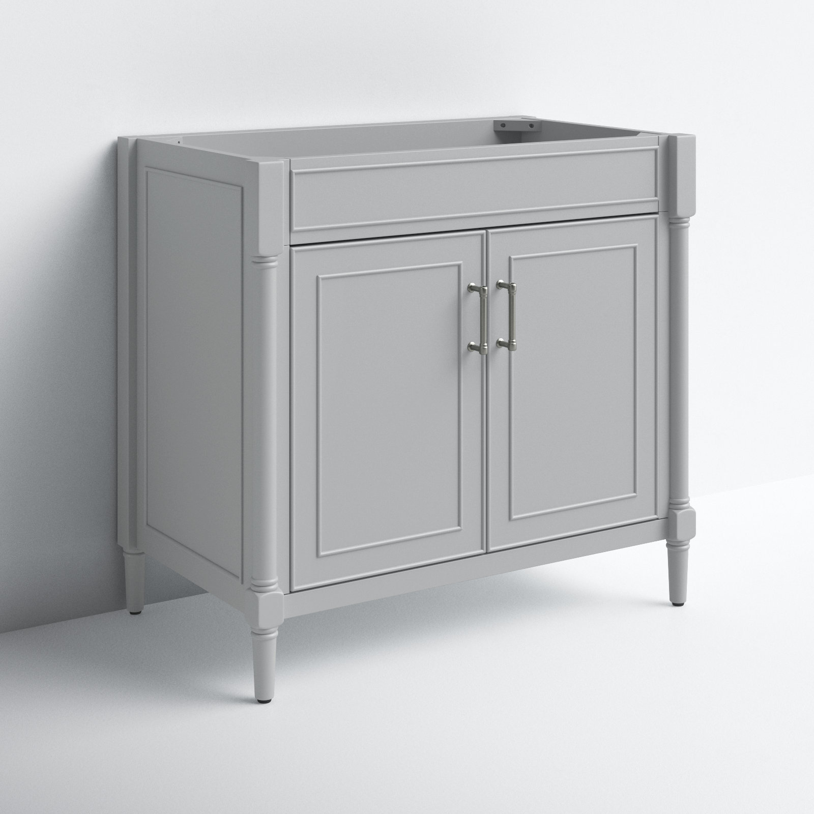 Addison 36'' Single Bathroom Vanity Base, Light Gray