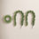 3-Piece 28"D Christmas Greenery PE Dripping Wreath And 9Ft Garland Set