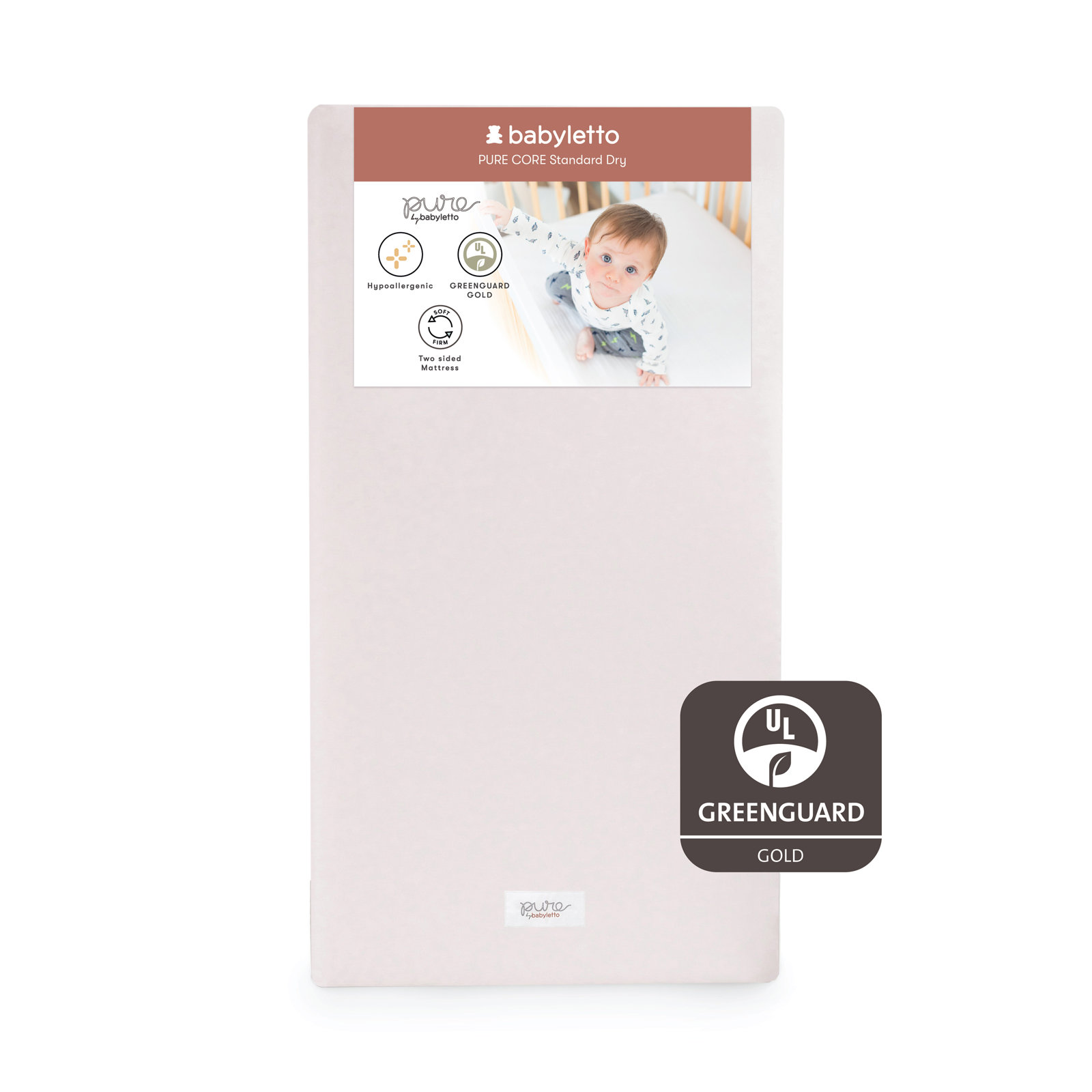 Pure Core 2-Stage Waterproof Standard Crib Mattress