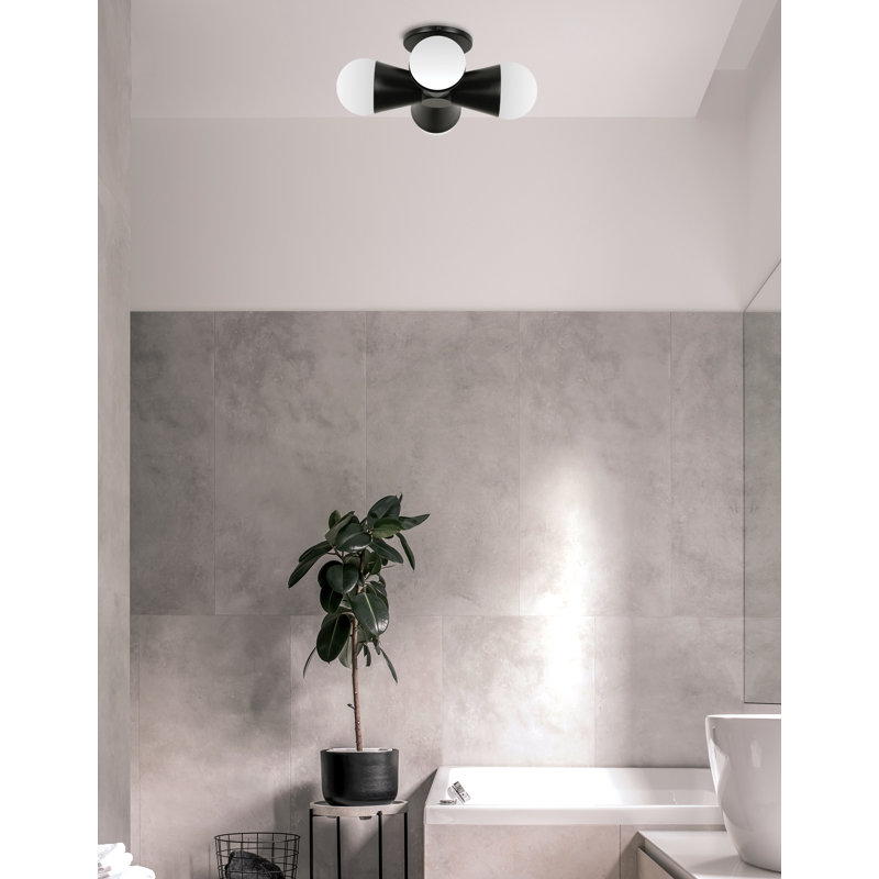Luellar 4 Light Flush Mount - Matte Black