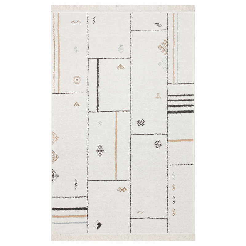 Selina Cotton Flatweave Area Rug, Rectangle 120 x 180cm