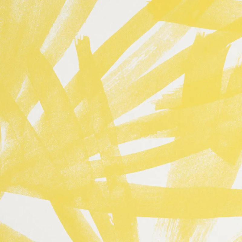 Papier peint Sunlit Palm, Jaune