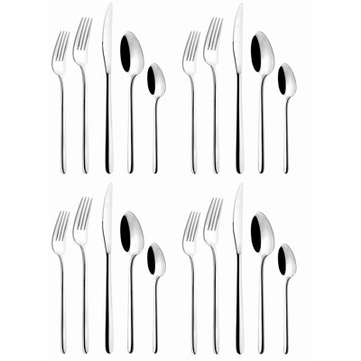 Stilletto 20 - Piece Stainless Steel Flatware Set - Service for 4