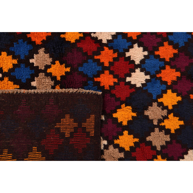 9 Ft Runner Peter Magenta Rug