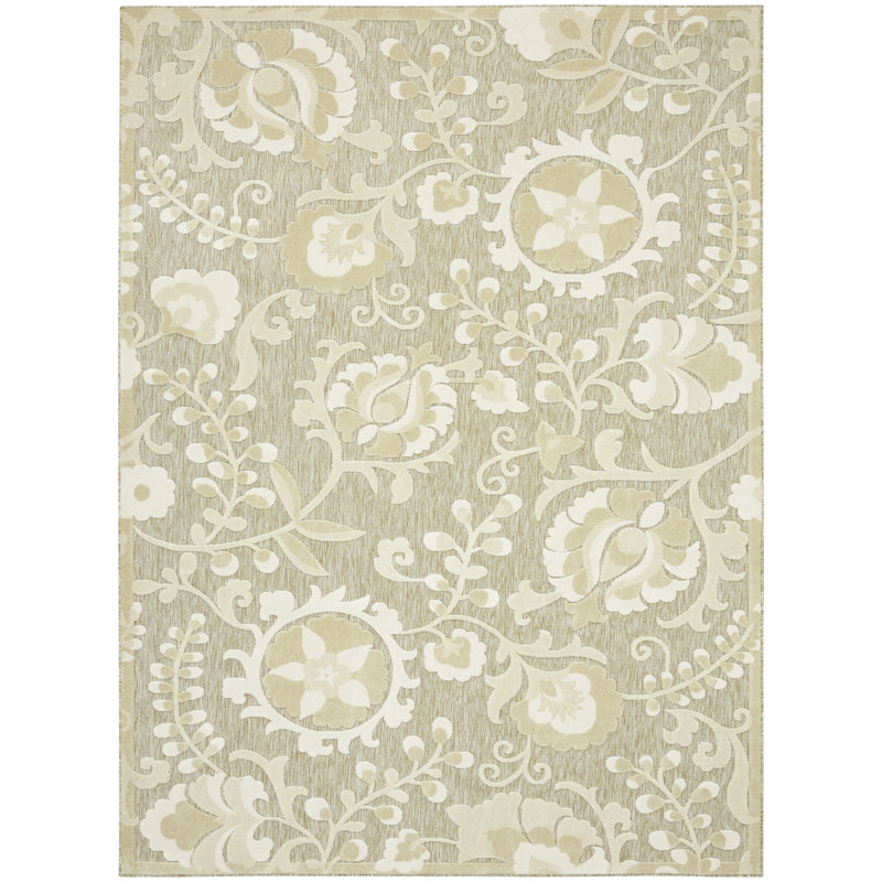 Villem Ivory Sage Farmhouse Rug, Rectangle 7'10" x 10'6"