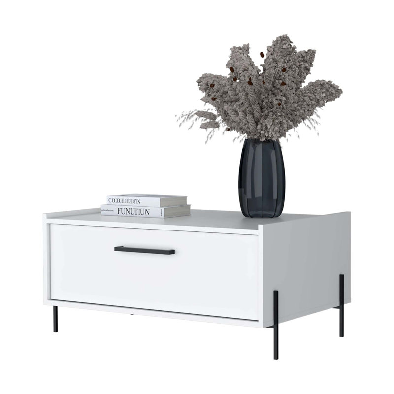 Coffee Table With Flip-Down Door