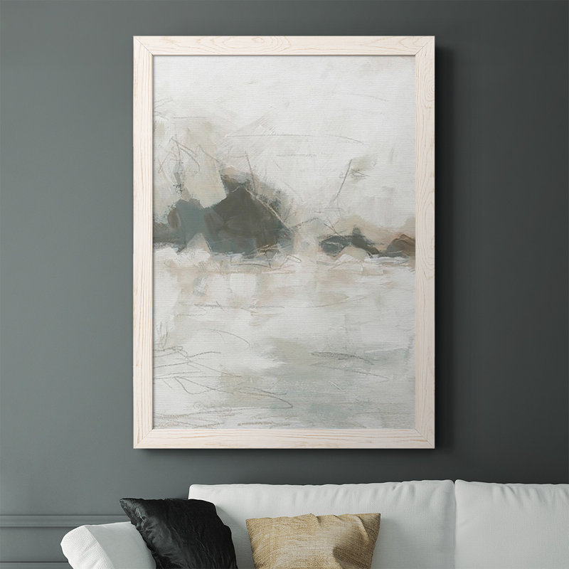 Slye Horizon Break I, reproduction d'art sur toile, Toile avec cadre blanc, H 37,5 po x l 27,5 po, Pas de tapis