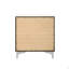 2 Drawers Nightstand With Metal Legs