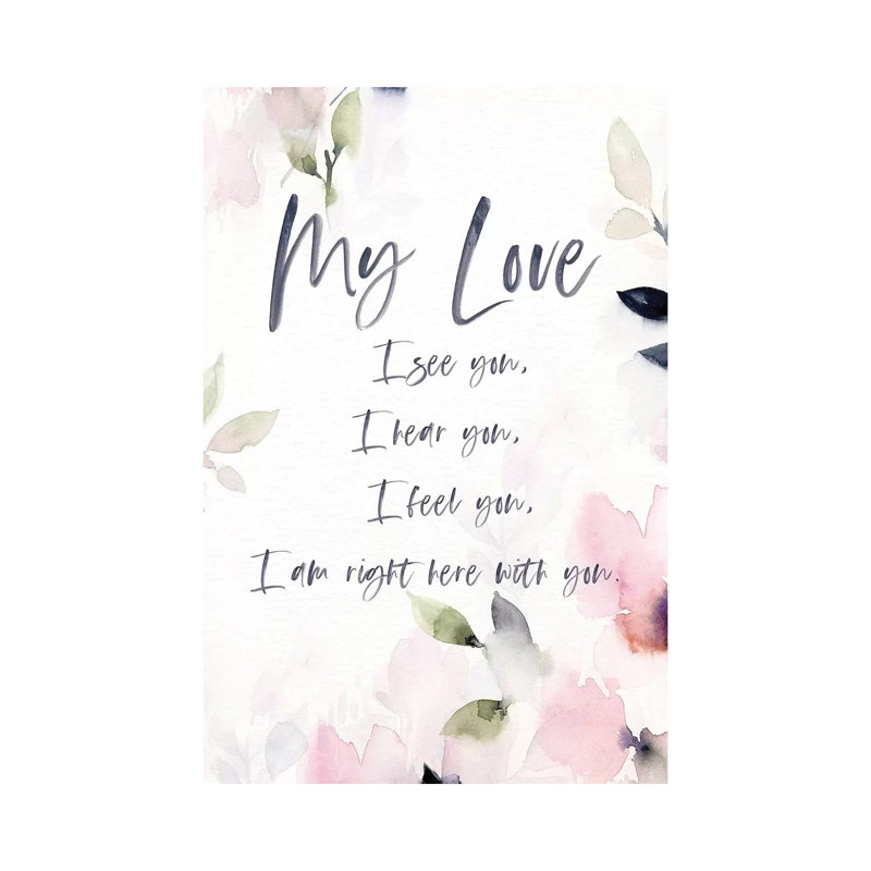 My Love 1 Piece Painting on Canvas, 45.72cm H x 30.48cm W x 1.91cm D, Wrapped Canvas