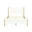 Structure de lit tapissier blanc moderne Modern