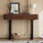 Solid Wood Entryway Table with Fluted Design-1076214802