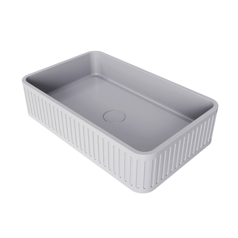 Lavabo de salle de bain rectangulaire 20,5 po
