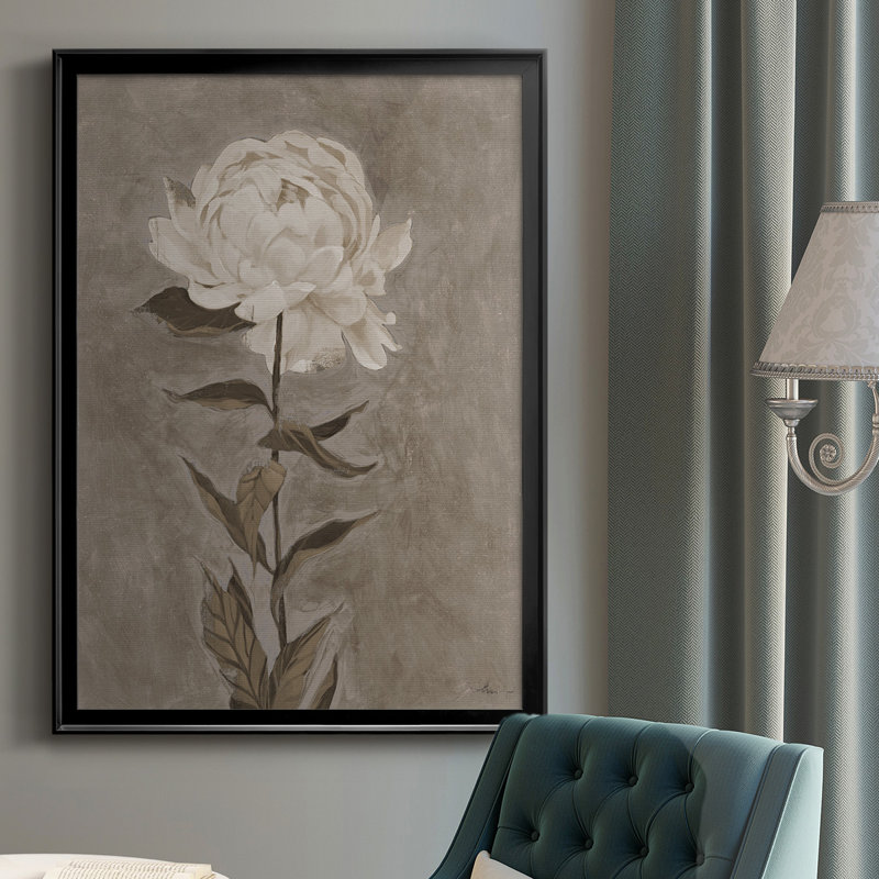 PRETTY AS A PEONY I " Pretty As A Peony I ", Black, 36.5" H x 26.5" W