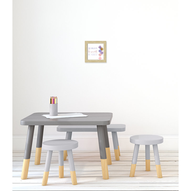 Soyez solide 2, H 10 po x l 10 po x P 0,63 po, Encadré plat champagne
