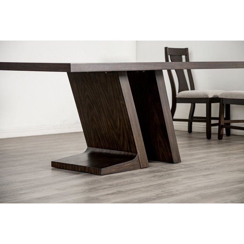 Table de salle à manger contemporaine 71,6 po, espresso