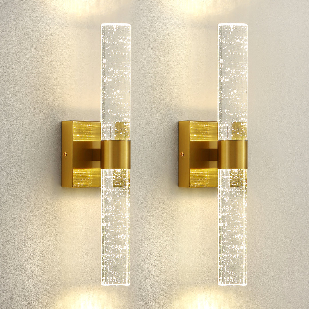 Danthai Dimmable Wall Light (Set of 2) Ivy Bronx 