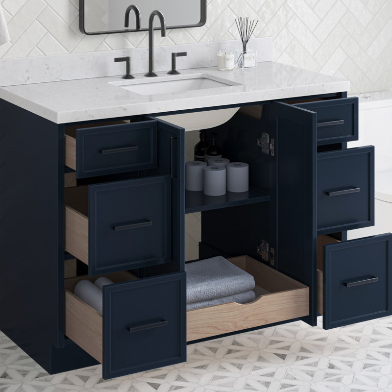 ARIEL Kelly 48 Single Bathroom Vanity Base Only, Blue