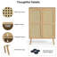 Armoire d'appoint haute de 44 po avec 3 tablettes réglables Alki