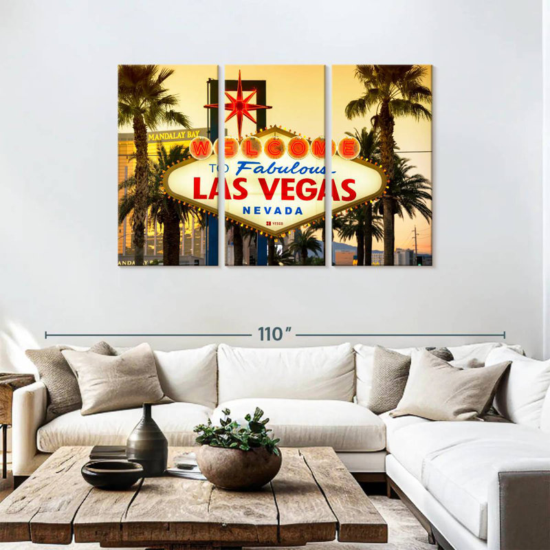 Sebbie, coucher de soleil de West Vegas, H 48 po x l 74 po