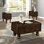 Table basse rectangulaire en bois massif pour le salon-264189979