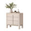 Meuble télé 31,5 po Mid-Century, commode à 3 tiroirs, console en bois avec rangement pour le salon et la chambre à coucher-1269274205