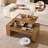 Lift Top Coffee Table with Hidden Storage, Wooden Rectangle Center Table for Home Living Room Office, Oak
