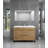 Alma 18'' Chrome Porcelain Rectangular Bathroom Sink with Overflow