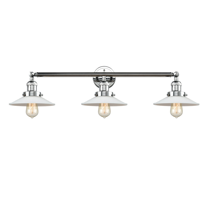 Éclairage pour salle de bain à 3 lumières DEL à intensité variable Miramontes, Ampoule incandescente rétro de 60 watts