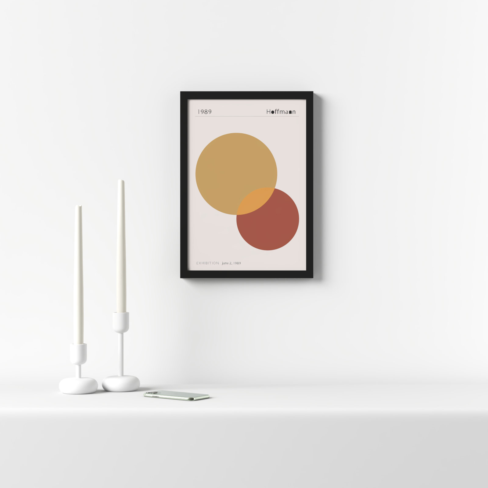 1989 Hoffman by 1x Studio II, Black, 13.2" H x 9.56" W x 0.88" D