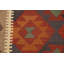 Tapis géométrique à motif oriental kilim 5 x 8