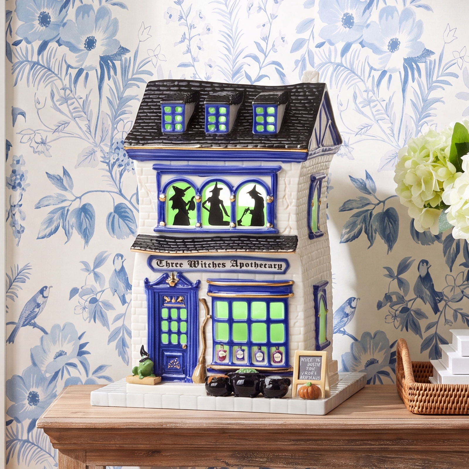 Lighted Apothecary Shop Halloween Figurine